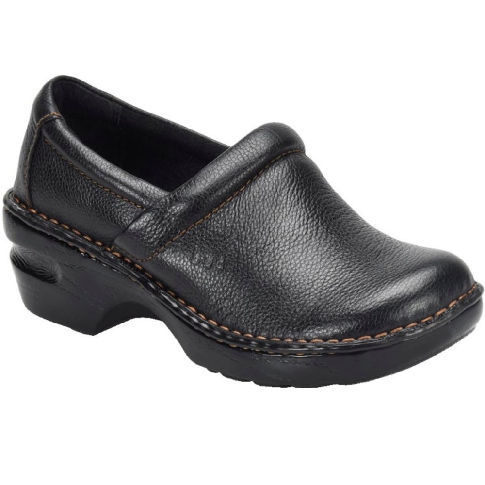 B.O.C. | Black Leather Clogs